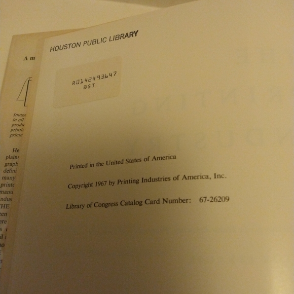 Vintage book. " The Printing Industry". 1967. By Victor Strauss. Large book - Picture 3 of 3